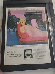 Ponds Cold Cream Vintage Print Ad 1960 10x14 Vintage
