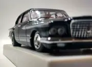 Customized/Lowered TRAX 1/43 CHRYSLER R SERIES VALIANT BLACK TR35 Rims & Tires
