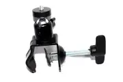 Photo Studio C-Clamp Camera Mount U Clip Metal Bracket with 1/4'' Ball Head