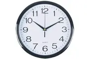 Italplast I391B Wall Clock 300mm Black White