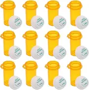 VALICLUD 12pcs Small Empty Bottles for Medication Portable Reusable Box Organizer Transparent Design for Travel and Personal Use for Capsules and Small Items Storage