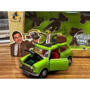 現貨 老周微影 特價 豆豆先生 Mr. Bean Mini Cooper 1/64 人偶 合金模型車 Tomica 多美