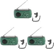 Beavorty Emergency Hand Crank Radio with LED Flashlight for Emergency: Portable Solar Weather Radio USB Charged & Solar Power for Indoor Outdoor Emergencies