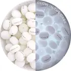 5 GLOW silicone beads MAMA 22mm Abacus DIY keyring keychain glow in the dark