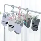 Folding Hanging Socks Dryer Drying Rack Underwear Hangers Clothes Clips