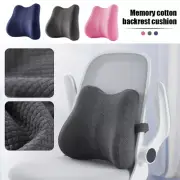 Lumbar Cushion Back Support Pillow Memory Foam Ergonomic Orthopedic Office Relax