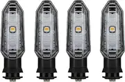 LED Indicator Blinkers Amber Lamp Accessories LED Turn Signal Light For HO&ND&A NC700 NC750 S/X/DCT CTX700 CBR650F CB650F CBR600RR Rebel 300 500(4 PCS Clear)