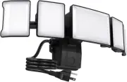 100W Flood Lights Outdoor Plug In, 10000LM LED Security Light, 6500K Exterior Fl
