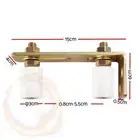 LockMaster Roller Guide Gate Opener Track Stopper Sliding Hardware Kit