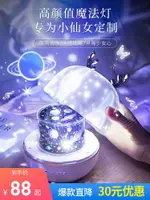 智能無線藍牙音箱充電家用低音炮客廳小音響可愛床頭臺燈星空投影小夜燈迷你網紅創意氛圍生日禮物兒童揚聲器