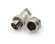 HQ 5 Contacts 5-Pin Aviation Plug Connector - M16MF - Panel Mount Male Pin