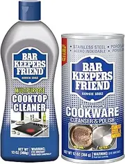 [Bar Keepers Friend] Cooktop Cleaning Bundle - with Cooktop Cleaner and Cookware Cleanser & Polish