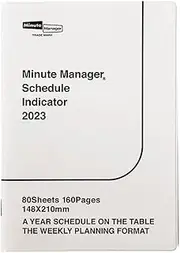 Planner, High Tide, 2023, Starts December 2022, Minute Manager, Ivory, A5, Left Weekly, Weekly Planner, Week