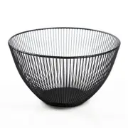 Nordic Ins Home Storage Basket Wrought Iron Hollow Desktop Snack Round Baskets Wire Home Iron Fruit Bowl Storage Baskets