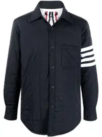 在飛比找Farfetch優惠-4-Bar stripe padded shirt jack