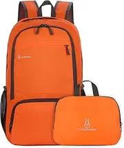 Lightweight Foldable Backpack Men Women Waterproof Packable Backpack Travel Hiking Daypack Orange