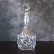 Vintage Samobor Kristal Large Hand Cut Lead Crystal Wine Liquor Whiskey Decanter