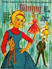 VINTAGE UNCUT 1964 TAMMY &HER FAMILY PAPER DOLLS~#1 TOP REPRODUCTION SELLER