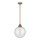 Innovations Beacon 1 Light 14.5" Mini Pendant, AC/Seeded - 288-1S-AC-G204-12