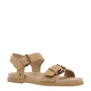 ASCEND LATTE SUEDE SANDALS