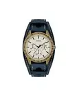 Guess GUW1100G2 Watch Navy Leather Strap Men Blue Watches