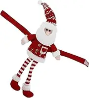 Christmas Curtain Buckle Tiebacks Santa Claus Knitted Doll Holdbacks for Rvs and Home Decor Versatile Fasteners for Door Curtains Enhance Holiday Aesthetics
