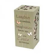 Led With Text - Laughter, Imagination & Dreams Night Light