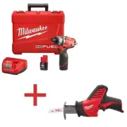 Milwaukee Cordless Screwdriver Kit 1/4" w/ Reciprocating Saw 12 V (Tool-Only)
