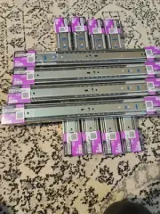 Lot of 9 16 In. Soft-Close Full Extension Side Mount Drawer Slide Set 1-Pair