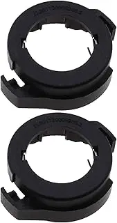 EMSea 2PCS HID H7 LED Bulb Base Adapter Holder Headlight Bulb Socket Retainer Clips Black Compatible with Ford Escape Compatible with VW Megane