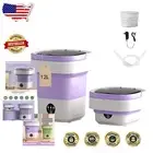 Portable 12L Washing Machine - Foldable Mini Washer with 3 Modes for Apartments