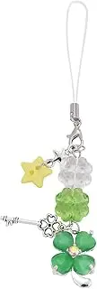 [PUCAPOCO] St. Patrick's Day Clover Phone Charm Four-Leaf Clover Shamrock Phone Charm Key Star Phone Bag Charms Accessories 2PCS