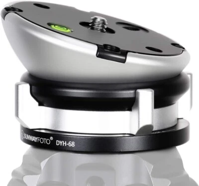 DYH-68 Leveling Base Tripod Head, 22 lbs Load Capacity