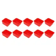 10PCS Hanging Feed Bowls Chicken Cage Feeder Waterer Thickened Feeding US