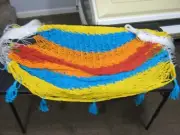 Mayan Indoor/Outdoor XXL Hammock Chair Swing- 330 lbs Multi Color Red/Yellow/Bl