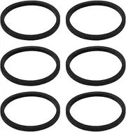 OTOTEC 6pcs Game Console Drive Belt Replacement 2.4x2.1x0.15cm Compatible with Sega CD Model 1 Compatible with Mega CD System Console