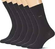 [Calvin Klein] Men's Casual Flat Knit Cotton Socks