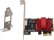 PCIe Internet Adapter High Speed 2.5Gbps Ethernet Card with RJ45 Port for Desktop PC Server Linux OS X Stable Transmission Easy to Install