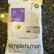 Simplehuman Trash Bags 20 Bags Code R Total Custom Fit Can Liners 10L NEW