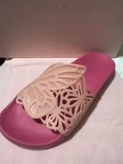 New Sophia Webster Lia Pool Slide Baby Pink & fuchsia Sz 39eu/8.5us