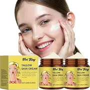 Whipped Beef Tallow and Honey Balm, 2025 New Pure 120g Skin Care, Natural Tallow and Honey Balm,Grass Fed Grass Finished Organic Tallow Face Moisturizer Cream for Body(2pcs)