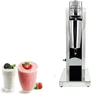 Electric Milkshake Maker Machine 2 Speed Milk Shaker Machine Stainless Steel Drink Mixer Milkshake Blender Automatic Milk Tea Drink Mixer with Intelligent Induction Micro Switch(Single Head)