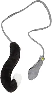 HYTROVE Cat Interactive Teaser with Simulation Plush Animal Tail Engaging Pet Plaything for and Entertainment for Cats