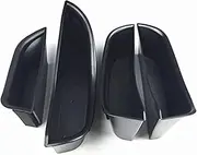 Car Door Storage Bin, Wivplex Door Handle Storage Box, for, for, GLC C Class W205 2015-18 Container Holder Tray Accessories Organizer Car Styling LHD Car Door Handle Storage Box(BLACK 4 pieces)