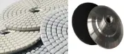 4-5" Variable Speed Wet Polisher Grinder Polishing Pad 25+2 stone marble buffer
