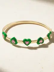 [Emily P. Wheeler] Emily P. Wheeler - + Net Sustain 18-karat Recycled Gold, Maw Sit Sit And Sapphire Bangle - One size One size Gold
