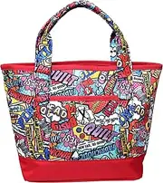 Azlov Golf Round AZ-MT03 308_American Comic Red FR Cart Bag (Can Store 16.9 fl oz (500 ml) PET Bottles, 308_American Comic red, FR