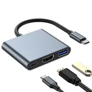 3-in-1 USB-C Docking Station with 4K 30Hz HDMI,5 Gbps USB 3.0 - Slim Portable Adapter Compact Multi-Port Hub with 100w Power Delivery