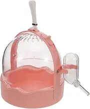 Kisangel Hamster Carrier Cage Portable Cages Small Animals Carry Travel Case with Water Bottle Outgoing Cage for Ferret Chinchillas Hedgehog