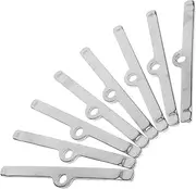 PRETYZOOM 4pcs Valve Cover Spreader Bars Kit Chrome Design for Sbc Durable Construction Easy Installation Automotive Hold Down Tabs